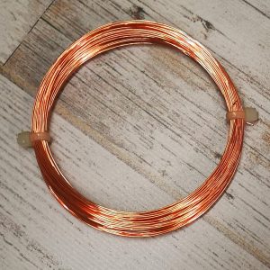 1h - Copper Non Tarnish Craft Wire 0.40mm/26 Gauge
