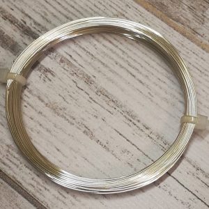 1c - Silver Non Tarnish Copper Craft Wire 0.50mm/24 Gauge