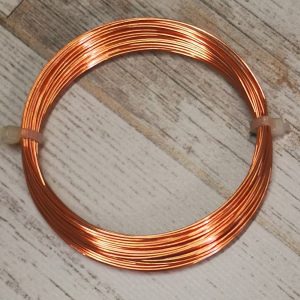 1i - Copper Non Tarnish Craft Wire 0.60mm/22 Gauge