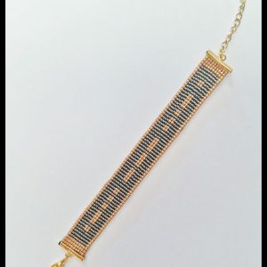 B. Loomwork Morse Code Bracelet. February 15th 2025