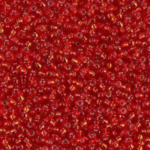 11-10: Silverlined Flame Red Miyuki Seed Bead (1 tube)