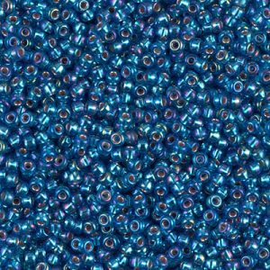 11-1025: Silverlined Capri Blue AB Miyuki Seed Bead (1 tube)