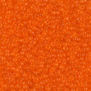 11-138: Transparent Orange Miyuki Seed Bead (1 tube)