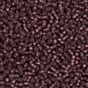 11-13F: Matte Silverlined Dark Smoky Amethyst Miyuki Seed Bead (1 tube)