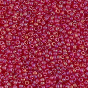 11-141FR: Matte Transparent Ruby AB Miyuki Seed Bead (1 tube)