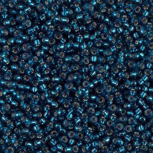 11-1425: Dyed Silverlined Blue Zircon Miyuki Seed Bead (1 tube)