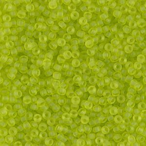 11-143F: Matte Transparent Charteuse Miyuki Seed Bead (1 tube)