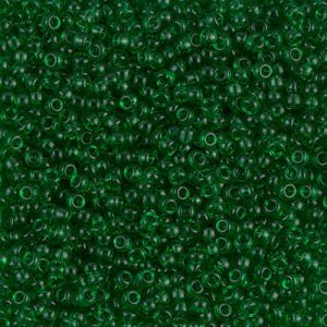 11-146: Transparent Green Miyuki Seed Bead (1 tube)