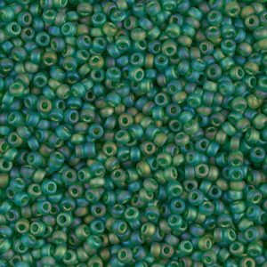 11-146FR: Matte Transparent Green AB Miyuki Seed Bead (1 tube)