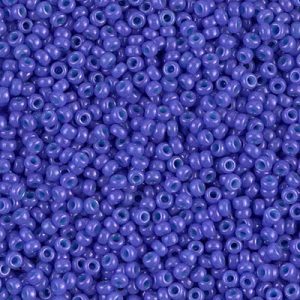 11-1477: Dyed Opaque Bright Purple Miyuki Seed Bead (1 tube)