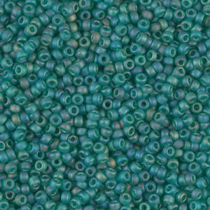 11-147FR: Matte Transparent Emerald AB Miyuki Seed Bead (1 tube)