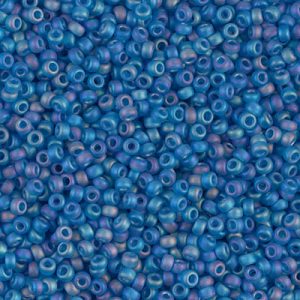 11-149FR: Matte Transparent Capri Blue AB Miyuki Seed Bead (1 tube)