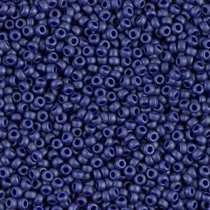 11-2075: Matte Opaque Cobalt Luster Miyuki Seed Bead (1 tube)