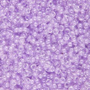 11-222: Orchid Lined Crystal Miyuki Seed Bead (1 tube)