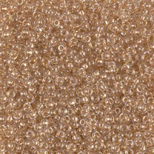 11-234: Sparkling Metallic Gold Lined Crystal Miyuki Seed Bead (1 tube)