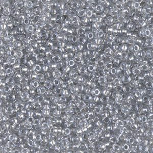 11-242: Sparkling Pewter Lined Crystal Miyuki Seed Bead (1 tube)