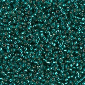 11-2425: Silverlined Teal Miyuki Seed Bead (1 tube)