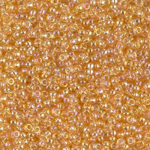 11-251: Transparent Light Topaz AB Miyuki Seed Bead (1 tube)