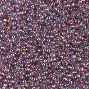 11-256: Transparent Smoky Amethyst AB Miyuki Seed Bead (1 tube)