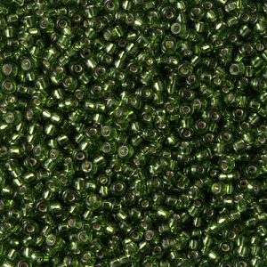 11-26: Silverlined Olive Miyuki Seed Bead (1 tube)