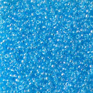 11-260: Transparent Aqua AB Miyuki Seed Bead (1 tube)