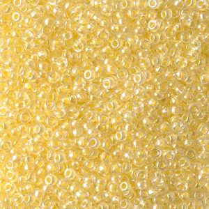11-273: Light Yellow Lined Crystal AB Miyuki Seed Bead (1 tube)
