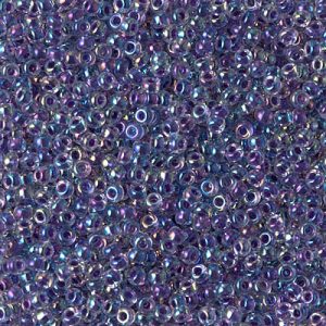 11-274: Amethyst Lined Crystal AB Miyuki Seed Bead (1 tube)