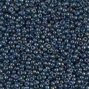 11-305: Montana Blue Gold Luster Miyuki Seed Bead (1 tube)