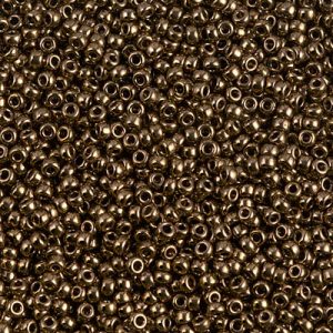 11-457: Metallic Dark Bronze Miyuki Seed Bead (1 tube)