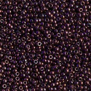 11-460: Metallic Dark Raspberry Miyuki Seed Bead (1 tube)