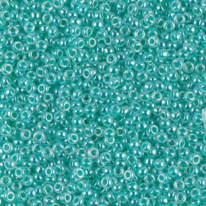 11-536: Aqua Green Ceylon Miyuki Seed Bead (1 tube)
