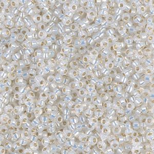 11-551: Gilt Lined Opal Miyuki Seed Bead (1 tube)