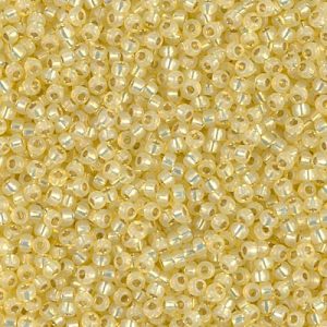 11-554 Dyed Light Daffodil Silverlined Alabaster Miyuki Seed Bead (1 tube)