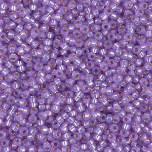 11-574: Dyed Lilac Silverlined Alabaster Miyuki Seed Bead (1 tube)