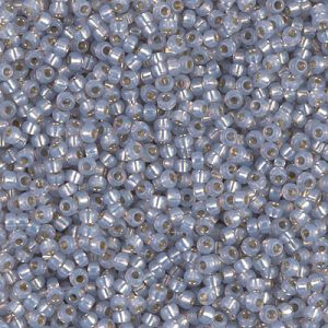 11-576: Dyed Smoky Opal Silverlined Alabaster Miyuki Seed Bead (1 tube)