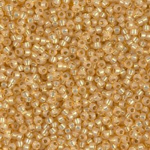 11-578: Dyed Light Topaz Silverlined Alabaster Miyuki Seed Bead (1 tube)