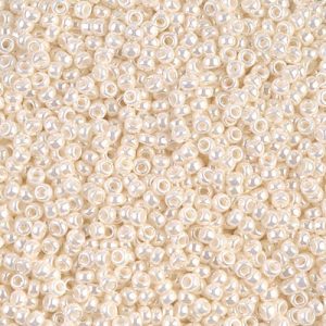 11-592: Antique Ivory Pearl Ceylon Miyuki Seed Bead (1 tube)