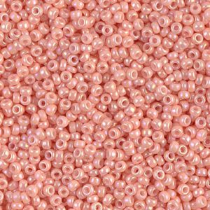 11-596: Opaque Tea Rose Luster Miyuki Seed Bead (1 tube)