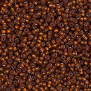 11-5F Matte Silverlined Dark Topaz Miyuki Seed Bead (1 tube)