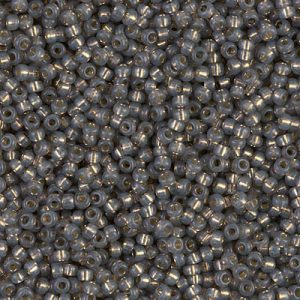 11-650: Dyed Rustic Grey Silverlined Alabaster Miyuki Seed Bead (1 tube)