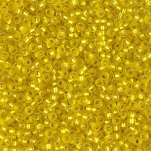 11-6F Matte Silverlined Yellow Miyuki Seed Bead (1 tube)