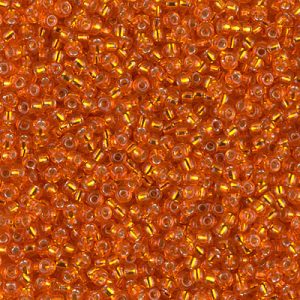 11-8 Orange Silverlined Miyuki Seed Bead (1 tube)