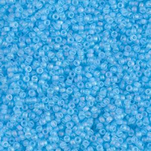 15-148FR Matte Tr Aqua AB Miyuki Seed Bead