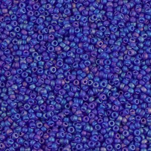15-151FR Matte Tr Cobalt AB Miyuki Seed Bead