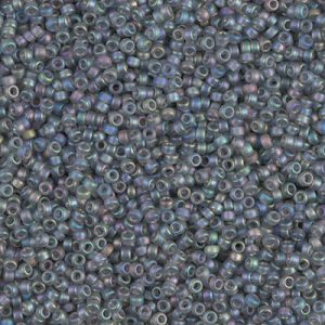 15-152FR Matte Tr Gray AB Miyuki Seed Bead