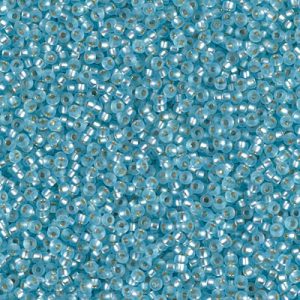 15-18F Matte S/L Aqua Miyuki Seed Bead