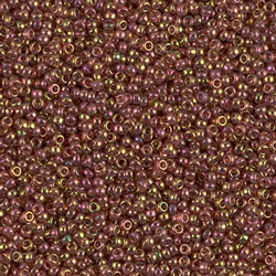 15-301 Dk Topaz Rainbow Gold Luster Miyuki Seed Bead