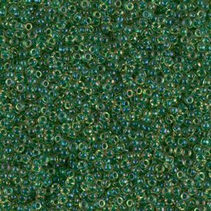 15-331 Emerald Lined Lt Topaz AB Miyuki Seed Bead