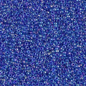 15-353 Cobalt Lined Sapphire AB Miyuki Seed Bead