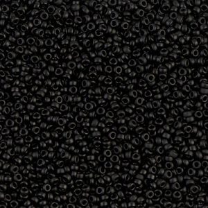 15-401F Matte Black Miyuki Seed Bead